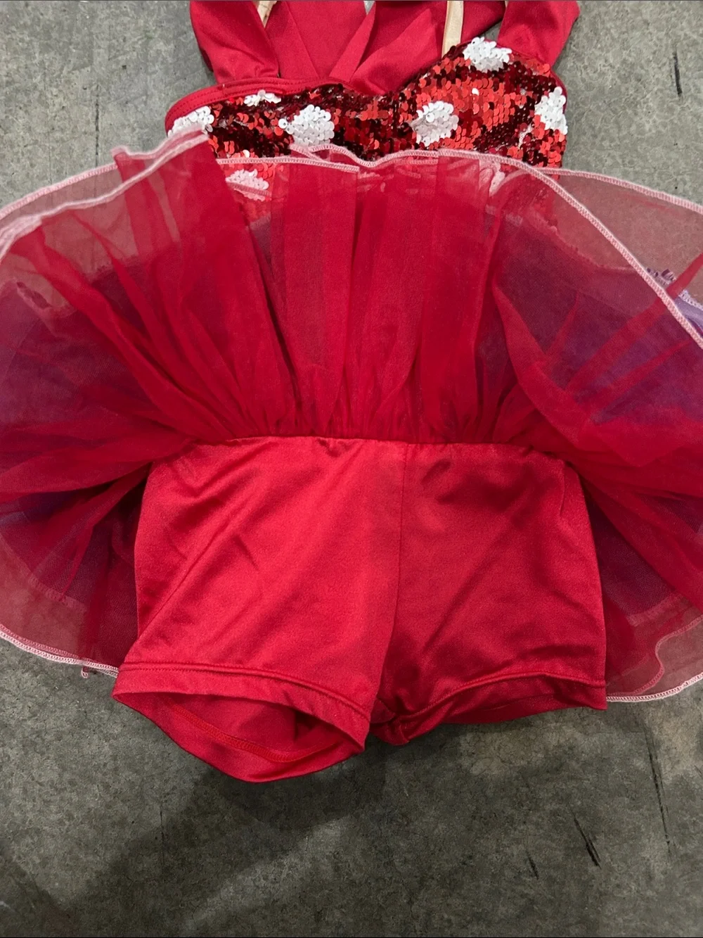 Weissman Red/Blue Patriotic Sequin Dance Dress and Bibei Beiniu Pink Dress